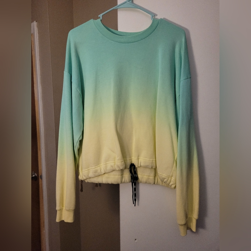 Victoria secret pink ombre crew sweater